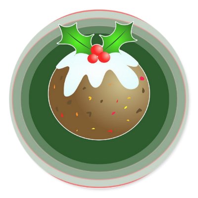 Christmas Pudding stickers