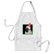 Christmas pug dog aprons