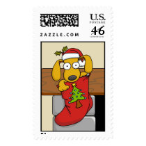 Christmas Puppy 2 postage by wislander Christmas Puppy 2 postage