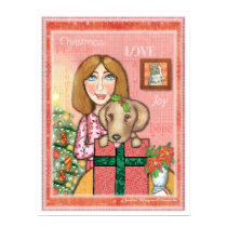 Christmas Puppy Gift posters by jamiecreates1 Christmas Puppy Gift posters
