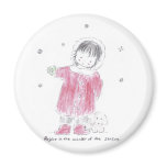 Christmas_puppy Fridge Magnets