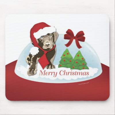 christmas puppy mouse pad mousepads