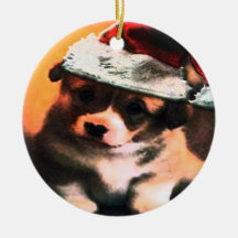Christmas Puppy Ornament