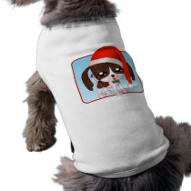 Christmas Puppy Pal Toon Holiday Dog T-Shirt pet clothing