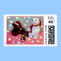 Christmas Puppy Postage postage by deesbasenjis Christmas Puppy Postage postage