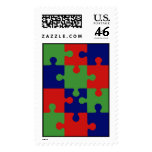 Christmas Puzzle Postage Stamp