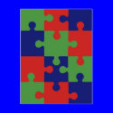 Christmas Puzzle postcards