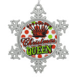 Christmas Queen With Crown Xmas Design Ornament