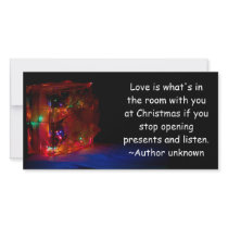 Christmas Quotes 3 Custom Photo Card