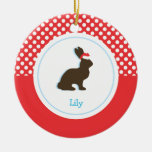 Christmas Rabbit  | Holiday Ornaments