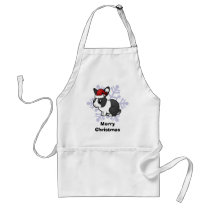 Christmas Rabbit (uppy ear smooth hair) Aprons