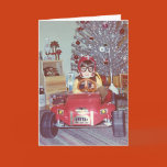 christmas, card, 1960s, 60s, 60's