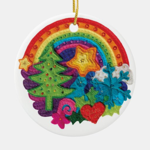 Christmas Rainbow Decoration - A Funky Felt Design Christmas ...