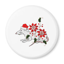 Christmas Rat magnets