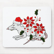 Christmas Rat mousepads by orsobear Christmas Rat mousepads