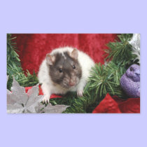 Christmas Rat Stickers stickers