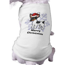 Christmas Rat Terrier / Toy Fox Terrier Doggie T Shirt