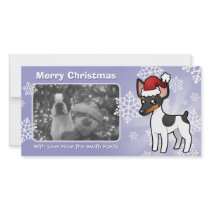 Christmas Rat Terrier / Toy Fox Terrier Photo Card Template