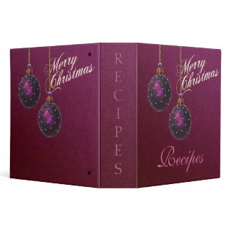 Christmas Recipe Avery Binder binder