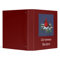 CHRISTMAS RECIPES BINDER: CARDINAL: ART