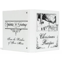 Christmas Recipes Personalized Avery Binder by farmer77 Christmas Recipes Personalized Avery Binder