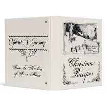 Christmas Recipes Personalized Avery Binder by farmer77 Christmas Recipes Personalized Avery Binder