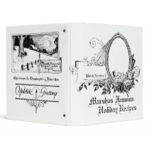 Christmas Recipes Photo Personalized Avery Binder by farmer77 Christmas Recipes Photo Personalized Avery Binder
