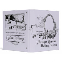 Christmas Recipes Photo Personalized Avery Binder