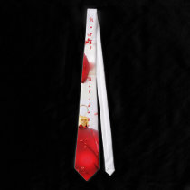 Christmas Red And White Happy Holidays I ties