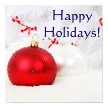 Christmas Red And White Happy Holidays II posters by Yve_13 Christmas Red And White Happy Holidays II posters