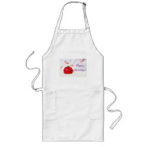 Christmas Red And White Happy Holidays III aprons by Yve_13 Christmas Red And White Happy Holidays III aprons