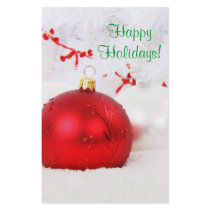 Christmas Red And White Happy Holidays IV flyers