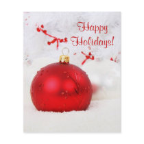 Christmas Red And White Happy Holidays IX flyers