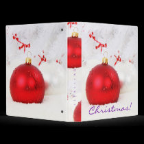 Christmas Red And White VI binders
