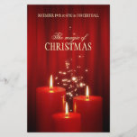 Christmas Red Candles event flyer
