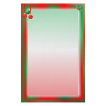 Christmas Red/Green Border stationery by AuntBetsy Christmas Red/Green Border stationery