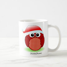 Christmas Red Owl Mug