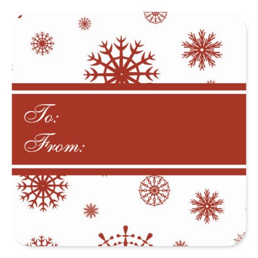 christmas red white snow gift tags sticker zazzle christmas red white snow gift tags sticker zazzle