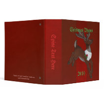 Christmas Reindeer Binder by Customizables Christmas Reindeer Binder