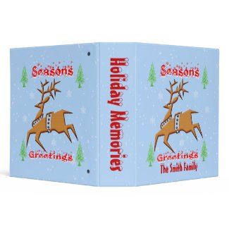 Christmas Reindeer Binder binder