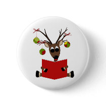Christmas Reindeer buttons