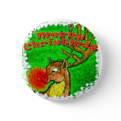 Christmas Reindeer buttons
