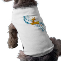 Christmas Reindeer dog t-shirt pet clothing