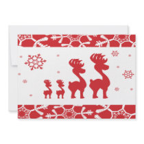 Christmas Reindeer Family Announcements
