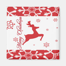 Christmas Reindeer Fridge Magnets