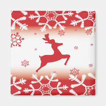 Christmas Reindeer Fridge Magnets
