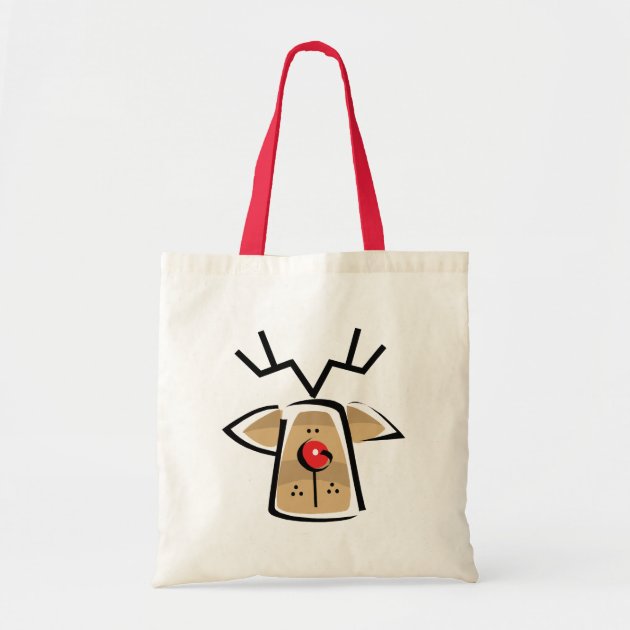Christmas Reindeer Gift Budget Tote Bag