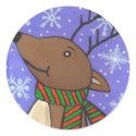 Christmas Reindeer - holiday stickers