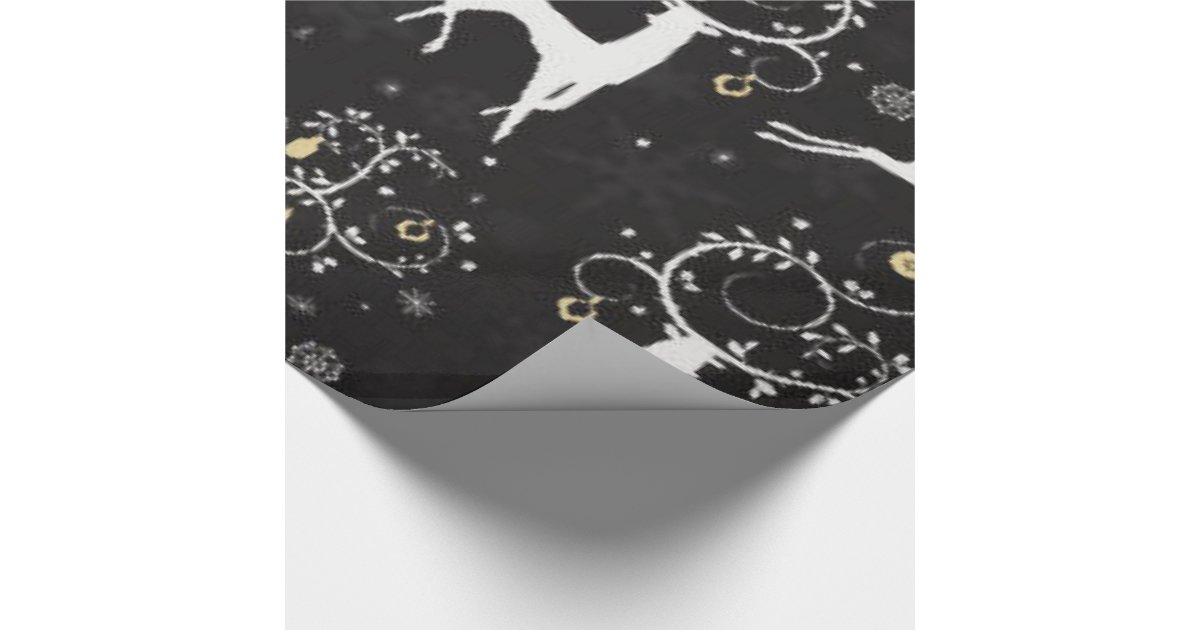 Christmas Reindeer Holiday wrapping paper | Zazzle