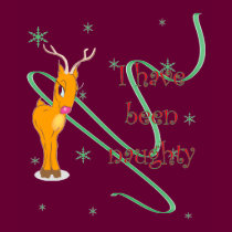 Christmas Reindeer I have been Naughty Womens Dark t-shirts by Jamene_Clothing Christmas Reindeer I have been Naughty Womens Dark t-shirts